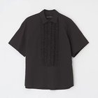 【ニコルソンアンド ニコルソン/nicholson&nicholson】の半袖フリルシャツ 【HPS別注】DARK BROWN|ID: prp329100004935722 ipo3291000000037217379
