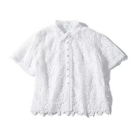 【トゥエルブクローゼット/12closet】 【石上美津江さんコラボ】【洗える】インドレースシャツ大人の最旬トレンドファッション＆コーディネート founy(ファウニー) ファッション Fashion レディースファッション Fashion for Women トップス・カットソー Cut & Sew Tops シャツ・ブラウス・オフィスカジュアル Elegant Blouses & Button-Ups インド Indian Textile コラボ Collaboration, Collab ジャケット Jacket, Outerwear トリミング Trimming, Decorative Edge パターン Pattern, Design Print ペイズリー Paisley, Ethnic Pattern レース Lace, Lace Fabric 洗える Machine Washable |ID:prp329100004935726