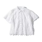 【トゥエルブクローゼット/12closet】の【石上美津江さんコラボ】【洗える】インドレースシャツ ホワイト|ID: prp329100004935726 ipo3291000000037253453