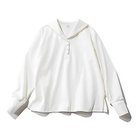 【トゥエルブクローゼット/12closet】の【高橋夏果さんコラボ】【洗える】ブラウス見えセーラーカットソー ホワイト|ID: prp329100004935738 ipo3291000000037248313