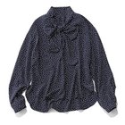 【エムセブンデイズ/M7days】の【とろみ】【洗える】エレガントドット柄ボウタイブラウス 人気、トレンドファッション・服の通販 founy(ファニー) ファッション Fashion レディースファッション Fashion for Women トップス・カットソー Cut & Sew Tops シャツ・ブラウス・オフィスカジュアル Elegant Blouses & Button-Ups とろみ Fluid, Flowy Fabric エレガント 上品 Elegant カーディガン Cardigan, Knitwear ジャケット Jacket, Outerwear ドット Polka Dot, Dot Pattern 洗える Machine Washable thumbnail ネイビードット|ID: prp329100004935742 ipo3291000000037039474