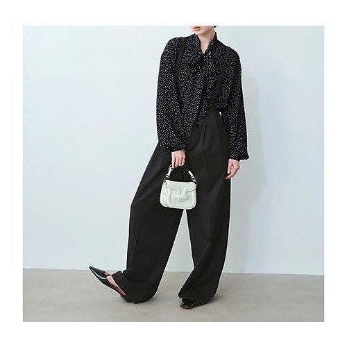 【エムセブンデイズ/M7days】の【とろみ】【洗える】エレガントドット柄ボウタイブラウス 人気、トレンドファッション・服の通販 founy(ファニー) 　ファッション　Fashion　レディースファッション　Fashion for Women　トップス・カットソー　Cut & Sew Tops　シャツ・ブラウス・オフィスカジュアル　Elegant Blouses & Button-Ups　とろみ　Fluid, Flowy Fabric　エレガント 上品　Elegant　カーディガン　Cardigan, Knitwear　ジャケット　Jacket, Outerwear　ドット　Polka Dot, Dot Pattern　洗える　Machine Washable　other-2|ID: prp329100004935742 ipo3291000000037039475