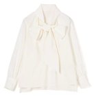 【エムセブンデイズ/M7days】のハリ感ボウタイブラウス 人気、トレンドファッション・服の通販 founy(ファニー) ファッション Fashion レディースファッション Fashion for Women トップス・カットソー Cut & Sew Tops シャツ・ブラウス・オフィスカジュアル Elegant Blouses & Button-Ups スリット Slit, Slit Detail タイプライター Typewriter Fabric, Crisp Cotton リアル Real, Realistic リボン Ribbon, Bow 洗える Machine Washable thumbnail ホワイト|ID: prp329100004935752 ipo3291000000037039521