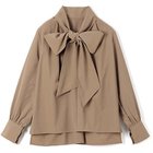 【エムセブンデイズ/M7days】のハリ感ボウタイブラウス 人気、トレンドファッション・服の通販 founy(ファニー) ファッション Fashion レディースファッション Fashion for Women トップス・カットソー Cut & Sew Tops シャツ・ブラウス・オフィスカジュアル Elegant Blouses & Button-Ups スリット Slit, Slit Detail タイプライター Typewriter Fabric, Crisp Cotton リアル Real, Realistic リボン Ribbon, Bow 洗える Machine Washable thumbnail モカ|ID: prp329100004935752 ipo3291000000037039522