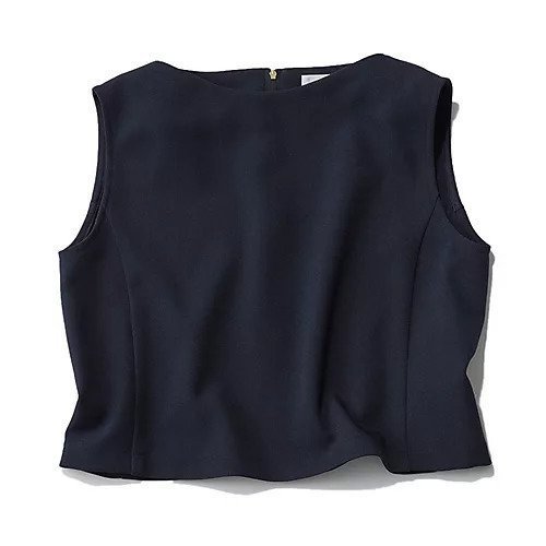 【エムセブンデイズ/M7days】のツイード風ノースリーブトップス インテリア・キッズ・メンズ・レディースファッション・服の通販 founy(ファニー) 　ファッション　Fashion　レディースファッション　Fashion for Women　トップス・カットソー　Cut & Sew Tops　キャミソール&ノースリーブ　Camisoles & Sleeveless Tops　クール　Cool, Chic　コンパクト　Compact, Small Size　シンプル　Simple, Minimal　ジャケット　Jacket, Outerwear　セットアップ　Set-Up, Coordinated Outfit　ツイード　Twill, Twill Weave　バランス　Balance, Style Balance　メタル　Metal, Metal Parts　人気　Popular, Best Seller　洗える　Machine Washable　ネイビー|ID: prp329100004935772 ipo3291000000037039648