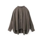 【ミズイロ インド/mizuiro ind】のバックギャザーワイドシャツ チャコール|ID: prp329100004935792 ipo3291000000037245966