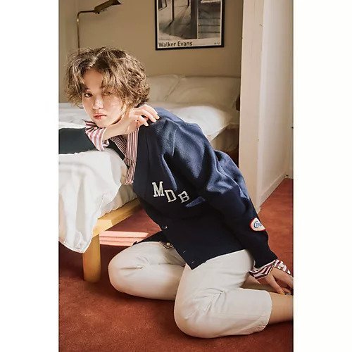 【マディソンブルー/MADISONBLUE】の【HPS別注】BIG CARDIGAN COTTON PATCH 人気、トレンドファッション・服の通販 founy(ファニー) 　ファッション　Fashion　レディースファッション　Fashion for Women　トップス・カットソー　Cut & Sew Tops　カーディガン・羽織り　Layered Style Cardigans　春　Spring　カーディガン　Cardigan, Knitwear　シャンブレー　Chambray, Denim-Like Fabric　スマート　Smart, Elegant　デニム　Denim, Jeans Material　トレンチ　Trench, Trench Coat　トレンド　Trend, Trending Now　定番　Standard, Basic Item　パッチ　Patch, Appliqué　ビッグ　Big, Oversized　フィット　Fit, Slim Fit　プリント　Print, Printed Pattern　ボトム　Bottoms, Lower Wear　ポケット　Pocket, Pocket Detail　別注　Limited Edition, Custom Order　モチーフ　Motif, Design Theme　無地　Plain, Solid Color　ランダム　Random, Irregular　犬　Dog　卒業式　Graduation Ceremony　other-3|ID: prp329100004935807 ipo3291000000037039870