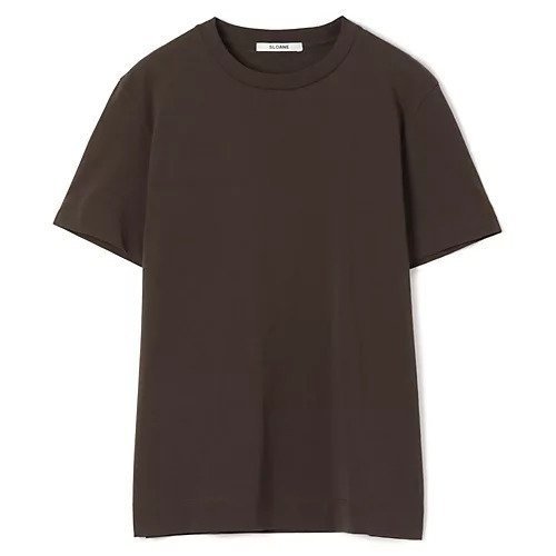 【スローン/SLOANE】のコットンTシャツ インテリア・キッズ・メンズ・レディースファッション・服の通販 founy(ファニー) 　ファッション　Fashion　レディースファッション　Fashion for Women　トップス・カットソー　Cut & Sew Tops　シャツ・ブラウス・オフィスカジュアル　Elegant Blouses & Button-Ups　ロングTシャツ・Tシャツ　Longline T-Shirts & Tees　ギフト プレゼント　Gift / Present　【HPS別注】チャコールブラウン|ID: prp329100004935829 ipo3291000000037039984