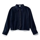 【トゥエルブクローゼット/12closet】の【福田麻琴さんコラボ】【洗える】衿付きパールボタンニットカーディガン ネイビー|ID: prp329100004935841 ipo3291000000037253545
