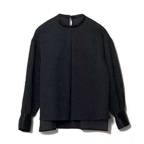 【イーバイエクラ/E by eclat】のフロントタックブラウス インテリア・キッズ・メンズ・レディースファッション・服の通販 founy(ファウニー) https://founy.com/ ファッション Fashion レディースファッション Fashion for Women トップス・カットソー Cut & Sew Tops シャツ・ブラウス・オフィスカジュアル Elegant Blouses & Button-Ups カフス Cuff Design ミックス Mix, Mixed Style ワッフル Waffle, Waffle Knit |ID: prp329100004935848 ipo3291000000037248535