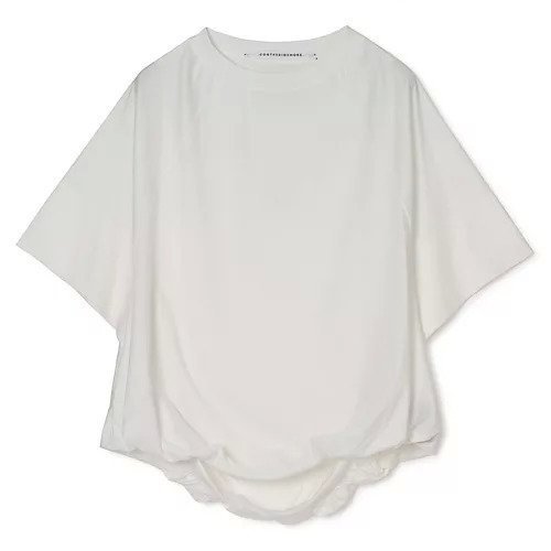【コグ ザビッグスモーク/COGTHEBIGSMOKE】のLILLYANA PUFFY SHORT SLEEVE TOP インテリア・キッズ・メンズ・レディースファッション・服の通販 founy(ファニー) 　ファッション　Fashion　レディースファッション　Fashion for Women　トップス・カットソー　Cut & Sew Tops　シルケット　Silket, Silky Cotton　スリーブ　Sleeve, Long Sleeve / Short Sleeve　スーピマ　Supima, Premium Cotton　ハーフ　Half, Half-Length　フォルム　Silhouette, Form　洗える　Machine Washable　MILK|ID: prp329100004935855 ipo3291000000037040110
