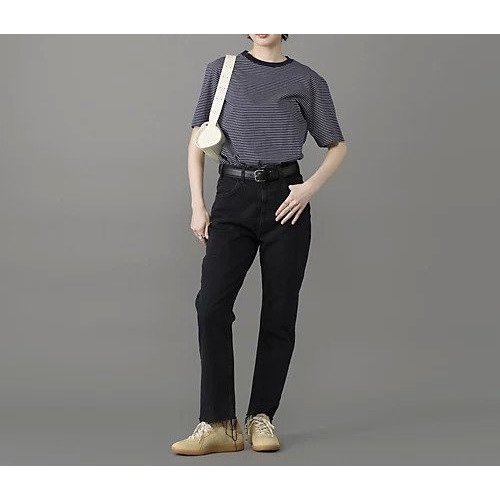 【スローン/SLOANE】の72/2コットン天竺 マイクロボーダーTシャツ 人気、トレンドファッション・服の通販 founy(ファニー) 　ファッション　Fashion　レディースファッション　Fashion for Women　トップス・カットソー　Cut & Sew Tops　シャツ・ブラウス・オフィスカジュアル　Elegant Blouses & Button-Ups　ロングTシャツ・Tシャツ　Longline T-Shirts & Tees　ギフト プレゼント　Gift / Present　バランス　Balance, Style Balance　ボーダー　Border, Stripe　洗える　Machine Washable　other-2|ID: prp329100004935856 ipo3291000000037040119