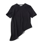 【スアデオ/suadeo】の【神山まりあさんコラボ】アシンメトリーTシャツ ブラック|ID: prp329100004935859 ipo3291000000037249824