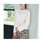 【スタイルデリ/STYLE DELI】のこなれたスラブ生地の下腹丈長袖Tシャツ ホワイト|ID: prp329100004935864 ipo3291000000037221980