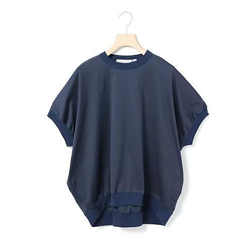 【ミディウミ/MidiUmi】のコクーンプルオーバー インテリア・キッズ・メンズ・レディースファッション・服の通販 founy(ファニー) 　ファッション　Fashion　レディースファッション　Fashion for Women　トップス・カットソー　Cut & Sew Tops　カジュアルプルオーバー・ニットトップス　Pullovers & Knit Tops / Casual Pullovers　コクーン　Cocoon, Cocoon Silhouette　シルケット　Silket, Silky Cotton　シンプル　Simple, Minimal　秋　Autumn　ネイビー|ID: prp329100004935873 ipo3291000000037040205