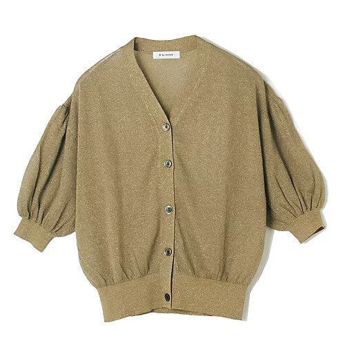 【イーバイエクラ/E by eclat】のギャザー袖ラメカーディガン 人気、トレンドファッション・服の通販 founy(ファニー) 　ファッション　Fashion　レディースファッション　Fashion for Women　トップス・カットソー　Cut & Sew Tops　カーディガン・羽織り　Layered Style Cardigans　カーディガン　Cardigan, Knitwear　ギャザー　Gathered, Ruffled　ドロップ　Drop Shoulder, Dropped Style　ブラウジング　Blouson Silhouette, Cinched Waist　モダン　Modern, Contemporary　洗える　Machine Washable　 other-1|ID: prp329100004935902 ipo3291000000037040328
