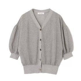 【イーバイエクラ/E by eclat】のギャザー袖ラメカーディガン 大人の最旬トレンドファッション＆コーディネート founy(ファウニー) ファッション Fashion レディースファッション Fashion for Women トップス・カットソー Cut & Sew Tops カーディガン・羽織り Layered Style Cardigans カーディガン Cardigan, Knitwear ギャザー Gathered, Ruffled ブラウジング Blouson Silhouette, Cinched Waist 洗える Machine Washable |ID:prp329100004935902