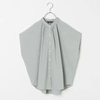 【アワーホーム/OURHOME】の【LEE別注】【洗える】【吸水速乾】サラッと涼しい二の腕すっきりブラウス 【LEE別注】ホワイト×チャコール|ID: prp329100004935906 ipo3291000000037220577