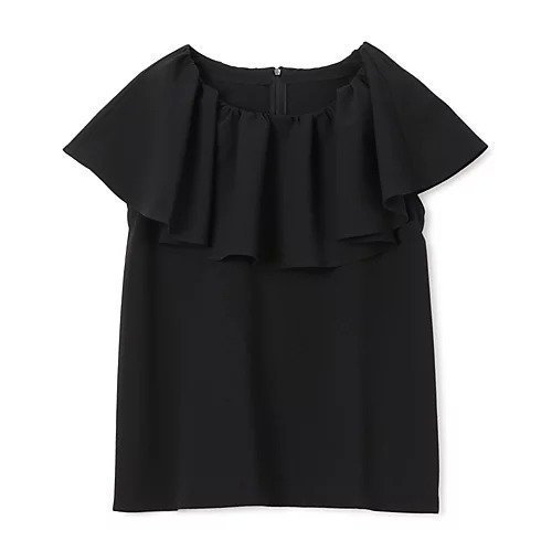 【エムセブンデイズ/M7days】のCOOLMAX(R)ラッフルブラウス 人気、トレンドファッション・服の通販 founy(ファニー) 　ファッション　Fashion　レディースファッション　Fashion for Women　トップス・カットソー　Cut & Sew Tops　シャツ・ブラウス・オフィスカジュアル　Elegant Blouses & Button-Ups　おすすめ　Recommended / Our Picks　クール　Cool, Chic　シンプル　Simple, Minimal　デコルテ　Décolleté, Neckline　フリル　Frill, Ruffle　吸水　Absorbent, Quick-Dry　夏　Summer　洗える　Machine Washable　 other-1|ID: prp329100004935928 ipo3291000000037040381