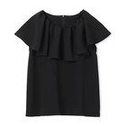 【エムセブンデイズ/M7days】のCOOLMAX(R)ラッフルブラウス 人気、トレンドファッション・服の通販 founy(ファニー) ファッション Fashion レディースファッション Fashion for Women トップス・カットソー Cut & Sew Tops シャツ・ブラウス・オフィスカジュアル Elegant Blouses & Button-Ups おすすめ Recommended / Our Picks クール Cool, Chic シンプル Simple, Minimal デコルテ Décolleté, Neckline フリル Frill, Ruffle 吸水 Absorbent, Quick-Dry 夏 Summer 洗える Machine Washable thumbnail ブラック|ID: prp329100004935928 ipo3291000000037040382