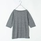 【トゥエルブクローゼット/12closet】の【洗える】リネン五分袖Tシャツ グレー|ID: prp329100004935933 ipo3291000000037248233