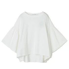 【コグ ザビッグスモーク/COGTHEBIGSMOKE】 ギャザースリーブTシャツ人気、トレンドファッション・服の通販 founy(ファニー) ファッション Fashion レディースファッション Fashion for Women トップス・カットソー Cut & Sew Tops シャツ・ブラウス・オフィスカジュアル Elegant Blouses & Button-Ups ロングTシャツ・Tシャツ Longline T-Shirts & Tees なめらか Smooth, Silky Texture エレガント 上品 Elegant ギャザー Gathered, Ruffled スリーブ Sleeve, Long Sleeve / Short Sleeve バランス Balance, Style Balance パッチ Patch, Appliqué 洗える Machine Washable |ID:prp329100004935934