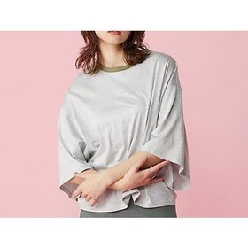 【スアデオ/suadeo】のボーダードロップショルダーワイドTシャツ 大人の最旬トレンドファッション＆コーディネート founy(ファウニー) ファッション Fashion レディースファッション Fashion for Women トップス・カットソー Cut & Sew Tops シャツ・ブラウス・オフィスカジュアル Elegant Blouses & Button-Ups ロングTシャツ・Tシャツ Longline T-Shirts & Tees ドレープ Drape, Draping Fabric エレガント 上品 Elegant 洗える Machine Washable |ID:prp329100004935942