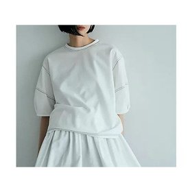 【マージュール/marjour】 STITCH TEE人気、トレンドファッション・服の通販 founy(ファニー) ファッション Fashion レディースファッション Fashion for Women シンプル Simple, Minimal ストレッチ Stretch, Stretchy Fabric パターン Pattern, Design Print |ID:prp329100004935949