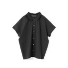 【ミズイロ インド/mizuiro ind】のワッシャーカラーワイドシャツ ブラック|ID: prp329100004935957 ipo3291000000037244328