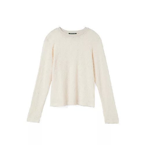 【ミズイロ インド/mizuiro ind】のレースクルーネックTシャツ インテリア・キッズ・メンズ・レディースファッション・服の通販 founy(ファニー) 　ファッション　Fashion　レディースファッション　Fashion for Women　トップス・カットソー　Cut & Sew Tops　シャツ・ブラウス・オフィスカジュアル　Elegant Blouses & Button-Ups　ロングTシャツ・Tシャツ　Longline T-Shirts & Tees　インナー　Innerwear　カットソー　Cut and Sewn Top　ジャケット　Jacket, Outerwear　ストレッチ　Stretch, Stretchy Fabric　エレガント 上品　Elegant　アイボリー|ID: prp329100004935958 ipo3291000000037040547