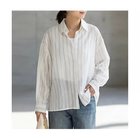 【スタイルデリ/STYLE DELI】のエアリーストライプ柄シャツ ホワイト|ID: prp329100004935960 ipo3291000000037244413