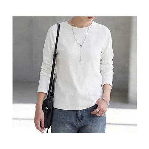 【スタイルデリ/STYLE DELI】のLUXEなラグラン長袖Tシャツ インテリア・キッズ・メンズ・レディースファッション・服の通販 founy(ファニー) 　ファッション　Fashion　レディースファッション　Fashion for Women　トップス・カットソー　Cut & Sew Tops　シャツ・ブラウス・オフィスカジュアル　Elegant Blouses & Button-Ups　ロングTシャツ・Tシャツ　Longline T-Shirts & Tees　イエロー　Yellow　インナー　Innerwear　カットソー　Cut and Sewn Top　シンプル　Simple, Minimal　ジャケット　Jacket, Outerwear　ストレート　Straight, Straight Cut　スリット　Slit, Slit Detail　スリーブ　Sleeve, Long Sleeve / Short Sleeve　定番　Standard, Basic Item　長袖　Long Sleeve, Full Sleeve　バランス　Balance, Style Balance　夏　Summer　エレガント 上品　Elegant　ホワイト|ID: prp329100004935962 ipo3291000000037040568