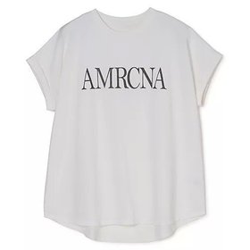 【マイカ ディール/MICA & DEAL】の【HPS別注】AMERICANAコラボラメプリントTシャツ 人気、トレンドファッション・服の通販 founy(ファニー) ファッション Fashion レディースファッション Fashion for Women トップス・カットソー Cut & Sew Tops シャツ・ブラウス・オフィスカジュアル Elegant Blouses & Button-Ups ロングTシャツ・Tシャツ Longline T-Shirts & Tees コラボ Collaboration, Collab プリント Print, Printed Pattern 別注 Limited Edition, Custom Order 洗える Machine Washable |ID:prp329100004935964