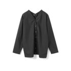 【ミズイロ インド/mizuiro ind】のシャツカーディガン ブラック|ID: prp329100004935965 ipo3291000000037225517
