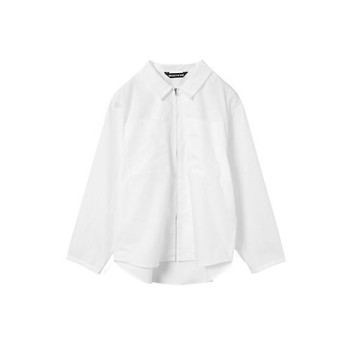 【ミズイロ インド/mizuiro ind】のジップシャツ 人気、トレンドファッション・服の通販 founy(ファニー) 　ファッション　Fashion　レディースファッション　Fashion for Women　トップス・カットソー　Cut & Sew Tops　シャツ・ブラウス・オフィスカジュアル　Elegant Blouses & Button-Ups　シンプル　Simple, Minimal　ジップ　Zip, Zipper　ジャケット　Jacket, Outerwear　スキッパー　Skipper, Open Collar　スリット　Slit, Slit Detail　ブロード　Broadcloth, Fine Cotton　ポケット　Pocket, Pocket Detail　ワーク　Workwear, Utility Style　other-2|ID: prp329100004935967 ipo3291000000037040598