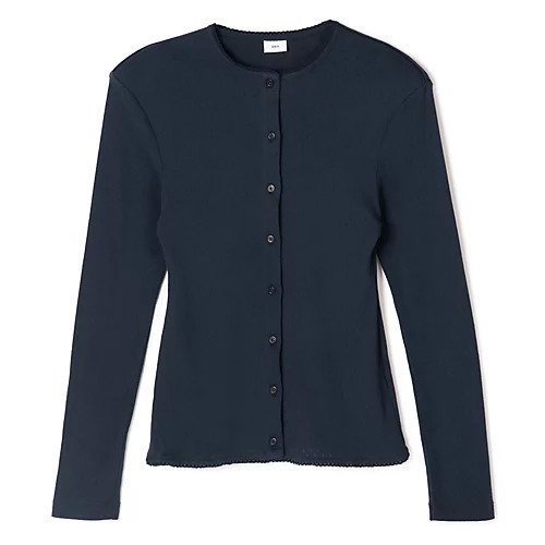 【その他のブランド/Other】の【SPURSHOP 小嶋智子 pan】カーディガン インテリア・キッズ・メンズ・レディースファッション・服の通販 founy(ファニー) 　ファッション　Fashion　レディースファッション　Fashion for Women　トップス・カットソー　Cut & Sew Tops　カーディガン・羽織り　Layered Style Cardigans　アイレット　Eyelet Lace　アンサンブル　Ensemble Set　カーディガン　Cardigan, Knitwear　コラボ　Collaboration, Collab　フェミニン　Feminine, Girly　別注　Limited Edition, Custom Order　NAVY|ID: prp329100004935976 ipo3291000000037040643