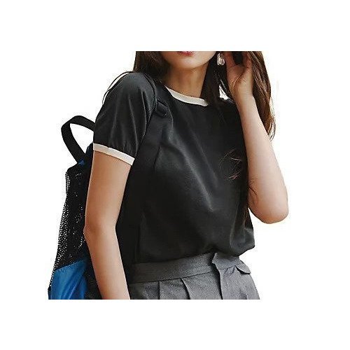 【エムセブンデイズ/M7days】の【洗える】Tシャツ型ニット 人気、トレンドファッション・服の通販 founy(ファニー) 　ファッション　Fashion　レディースファッション　Fashion for Women　トップス・カットソー　Cut & Sew Tops　ニット　Knit Tops & Sweaters　シャツ・ブラウス・オフィスカジュアル　Elegant Blouses & Button-Ups　ロングTシャツ・Tシャツ　Longline T-Shirts & Tees　なめらか　Smooth, Silky Texture　インナー　Innerwear　カーディガン　Cardigan, Knitwear　コンパクト　Compact, Small Size　ジャケット　Jacket, Outerwear　ストレッチ　Stretch, Stretchy Fabric　ネックレス　Necklace, Pendant Necklace　フレア　Flare, Flared　エレガント 上品　Elegant　半袖　Short Sleeve, Half Sleeve　洗える　Machine Washable　other-3|ID: prp329100004935982 ipo3291000000037040673