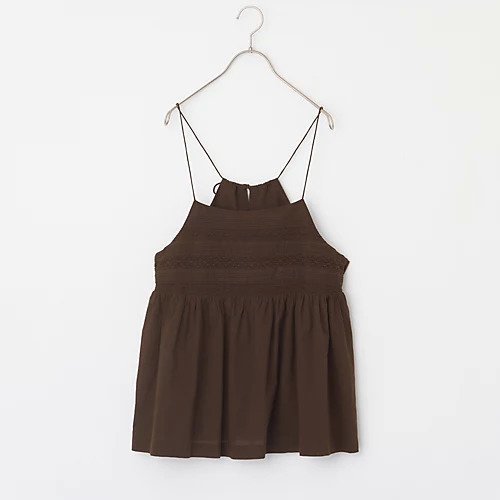 【トゥエルブクローゼット/12closet】の【洗える】インドコットンレース切り替えキャミソール インテリア・キッズ・メンズ・レディースファッション・服の通販 founy(ファニー) 　ファッション　Fashion　レディースファッション　Fashion for Women　トップス・カットソー　Cut & Sew Tops　キャミソール&ノースリーブ　Camisoles & Sleeveless Tops　インド　Indian Textile　キャミソール　Camisole, Spaghetti Strap Top　ギャザー　Gathered, Ruffled　トレンド　Trend, Trending Now　ボトム　Bottoms, Lower Wear　ラップ　Wrap, Wrap Design　レース　Lace, Lace Fabric　洗える　Machine Washable　ブラウン|ID: prp329100004935984 ipo3291000000037040681