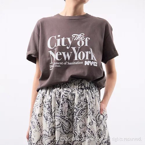 【グッドロックスピード/GOOD ROCK SPEED】のNYC Tshirts 人気、トレンドファッション・服の通販 founy(ファニー) 　ファッション　Fashion　レディースファッション　Fashion for Women　トップス・カットソー　Cut & Sew Tops　シャツ・ブラウス・オフィスカジュアル　Elegant Blouses & Button-Ups　ロングTシャツ・Tシャツ　Longline T-Shirts & Tees　グラフィック　Graphic, Graphic Design　コラボ　Collaboration, Collab　ニューヨーク　New York, NYC Style　リラックス　Relax, Relaxed Fit　洗える　Machine Washable　other-2|ID: prp329100004938353 ipo3291000000037056671
