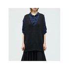 【ミズイロ インド/mizuiro ind】のワイドVネックベスト ブラック|ID: prp329100004938354 ipo3291000000037243331