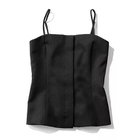 【エムセブンデイズ/M7days】の【東原妙子さんコラボ】腰高見えビスチェ 人気、トレンドファッション・服の通販 founy(ファニー) ファッション Fashion レディースファッション Fashion for Women トップス・カットソー Cut & Sew Tops ビスチェ Bustiers & Corset Tops / Layered Bustier Style カーディガン Cardigan, Knitwear ギャザー Gathered, Ruffled コラボ Collaboration, Collab シャーリング Shirring, Ruched シンプル Simple, Minimal ジャケット Jacket, Outerwear セットアップ Set-Up, Coordinated Outfit バランス Balance, Style Balance ビスチェ Bustier, Corset Top フィット Fit, Slim Fit フロント Front, Front Design モダン Modern, Contemporary ラップ Wrap, Wrap Design エレガント 上品 Elegant 洗える Machine Washable thumbnail ブラック|ID: prp329100004938356 ipo3291000000037056685