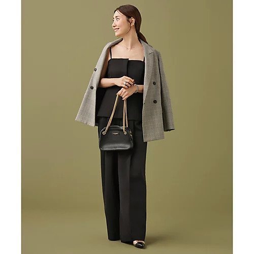 【エムセブンデイズ/M7days】の【東原妙子さんコラボ】腰高見えビスチェ 人気、トレンドファッション・服の通販 founy(ファニー) 　ファッション　Fashion　レディースファッション　Fashion for Women　トップス・カットソー　Cut & Sew Tops　ビスチェ　Bustiers & Corset Tops / Layered Bustier Style　カーディガン　Cardigan, Knitwear　ギャザー　Gathered, Ruffled　コラボ　Collaboration, Collab　シャーリング　Shirring, Ruched　シンプル　Simple, Minimal　ジャケット　Jacket, Outerwear　セットアップ　Set-Up, Coordinated Outfit　バランス　Balance, Style Balance　ビスチェ　Bustier, Corset Top　フィット　Fit, Slim Fit　フロント　Front, Front Design　モダン　Modern, Contemporary　ラップ　Wrap, Wrap Design　エレガント 上品　Elegant　洗える　Machine Washable　other-2|ID: prp329100004938356 ipo3291000000037056687