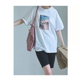 【マージュール/marjour】 POSTCARD PHOTO TEE人気、トレンドファッション・服の通販 founy(ファニー) ファッション Fashion レディースファッション Fashion for Women インナー Innerwear グラス Glass, Eyewear グラフィック Graphic, Graphic Design ショート Short, Short Length ジャケット Jacket, Outerwear ストレッチ Stretch, Stretchy Fabric デニム Denim, Jeans Material パウダー Powder, Soft Tone プリント Print, Printed Pattern ポケット Pocket, Pocket Detail リゾート Resort, Vacation Style リラックス Relax, Relaxed Fit 夏 Summer |ID:prp329100004938357