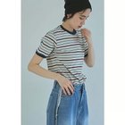 【マージュール/marjour】のRINGER BORDER TEE OFFWHITE|ID: prp329100004938358 ipo3291000000037240453