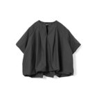 【ミズイロ インド/mizuiro ind】のバルーンノーカラーシャツ ブラック|ID: prp329100004938363 ipo3291000000037243465