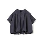 【ミズイロ インド/mizuiro ind】のバルーンノーカラーシャツ ネイビー|ID: prp329100004938363 ipo3291000000037243467