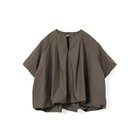 【ミズイロ インド/mizuiro ind】のバルーンノーカラーシャツ チャコールグレー|ID: prp329100004938363 ipo3291000000037243469