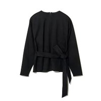 【イーバイエクラ/E by eclat】のウエストリボンリラクシートップス 人気、トレンドファッション・服の通販 founy(ファニー) ファッション Fashion レディースファッション Fashion for Women トップス・カットソー Cut & Sew Tops カットソー Cut and Sewn Top フロント Front, Front Design ボトム Bottoms, Lower Wear リボン Ribbon, Bow エレガント 上品 Elegant 洗える Machine Washable |ID:prp329100004938788