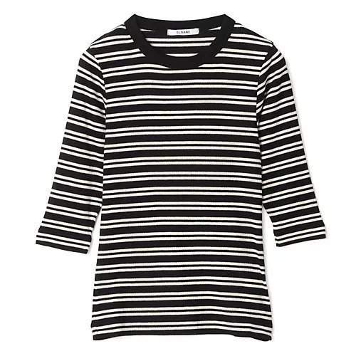 【スローン/SLOANE】のベアテレコ ボーダー5分袖クルーネック インテリア・キッズ・メンズ・レディースファッション・服の通販 founy(ファウニー) https://founy.com/ ファッション Fashion レディースファッション Fashion for Women トップス・カットソー Cut & Sew Tops シルク Silk, 100% Silk ストレッチ Stretch, Stretchy Fabric テレコ Ribbed, Rib Stitch ボーダー Border, Stripe |ID: prp329100004938789 ipo3291000000037248545