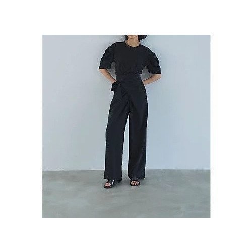 【マージュール/marjour】のTEXTURED PUFF SLEEVE TOPS 人気、トレンドファッション・服の通販 founy(ファニー) 　ファッション　Fashion　レディースファッション　Fashion for Women　トップス・カットソー　Cut & Sew Tops　オケージョン　Occasion Wear　カットソー　Cut and Sewn Top　シャーリング　Shirring, Ruched　ストレッチ　Stretch, Stretchy Fabric　ポケット　Pocket, Pocket Detail　モノトーン　Monotone, Black and White　夏　Summer　other-3|ID: prp329100004938792 ipo3291000000037060157